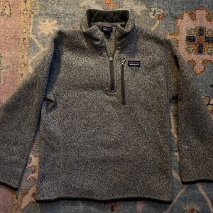 Patagonia Kids Charcoal Fleece Pullover